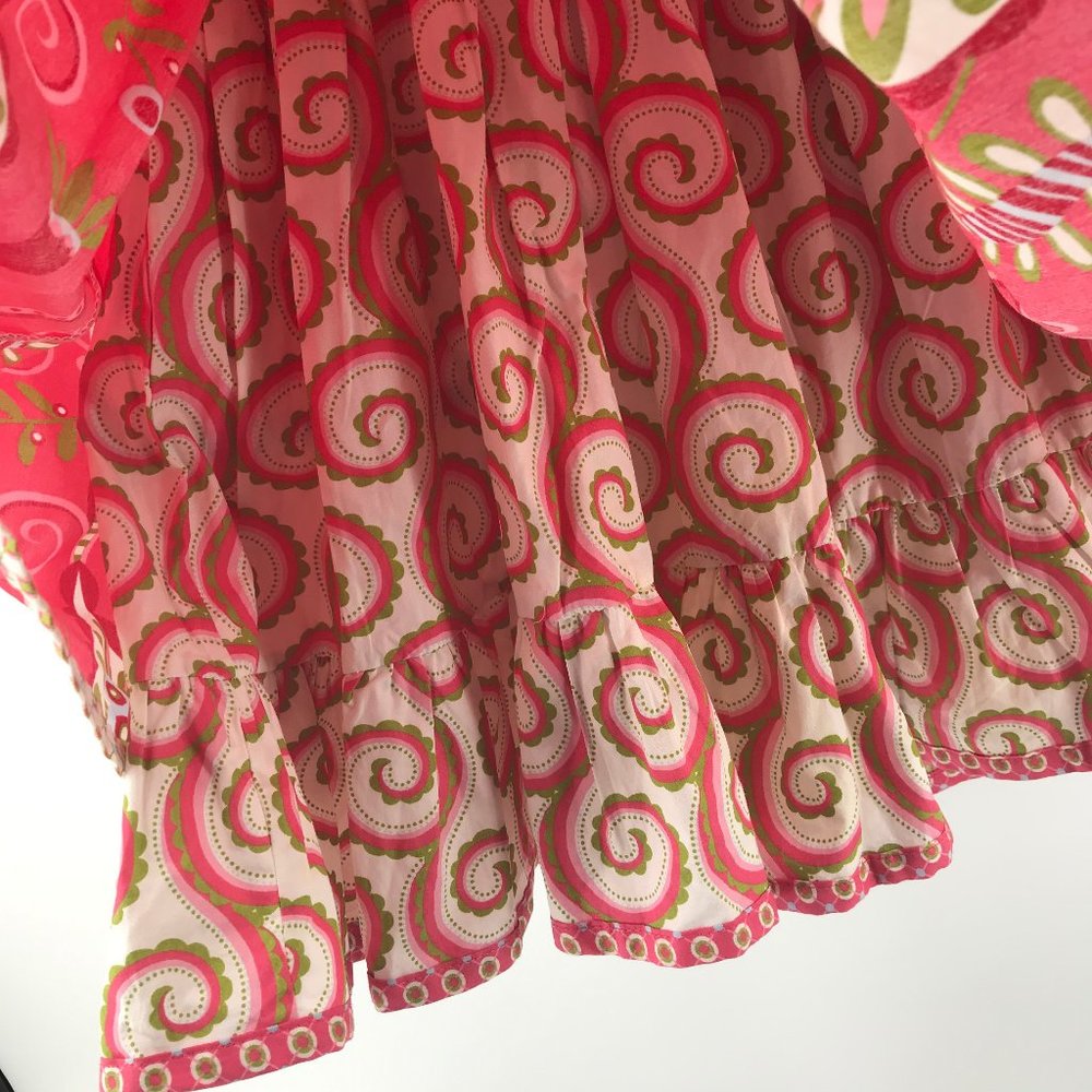 ❌SOLD❌JELLY the PUG 🌺Paisley Sassy Ruffled Dress - Picture 7 of 10